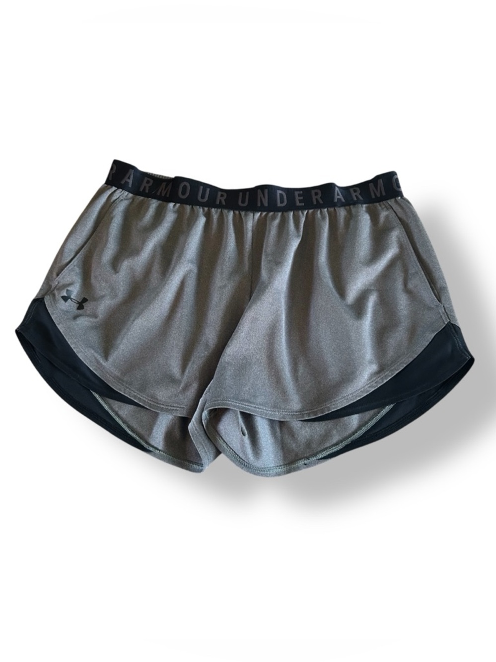 [Under Armour] Loose Fit Gray Athletic Shorts